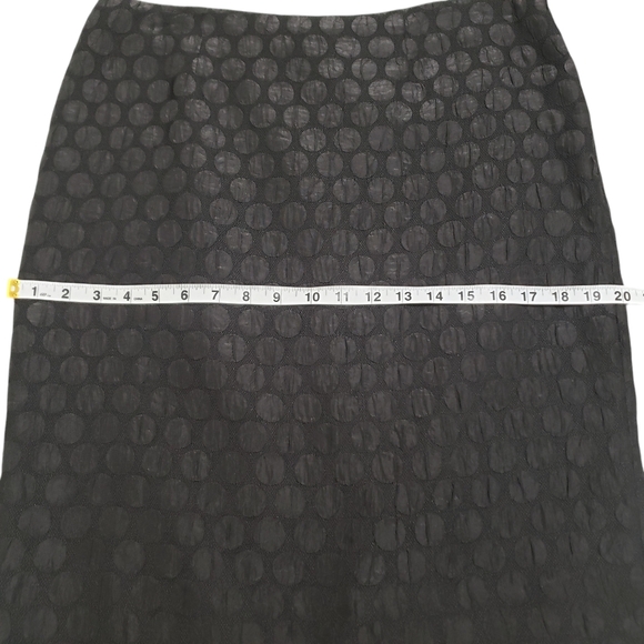 Anthropologie Maeve Black Polka Dot Pencil Skirt Sz 10 Whimsigoth Fairy Grunge - Picture 11 of 13